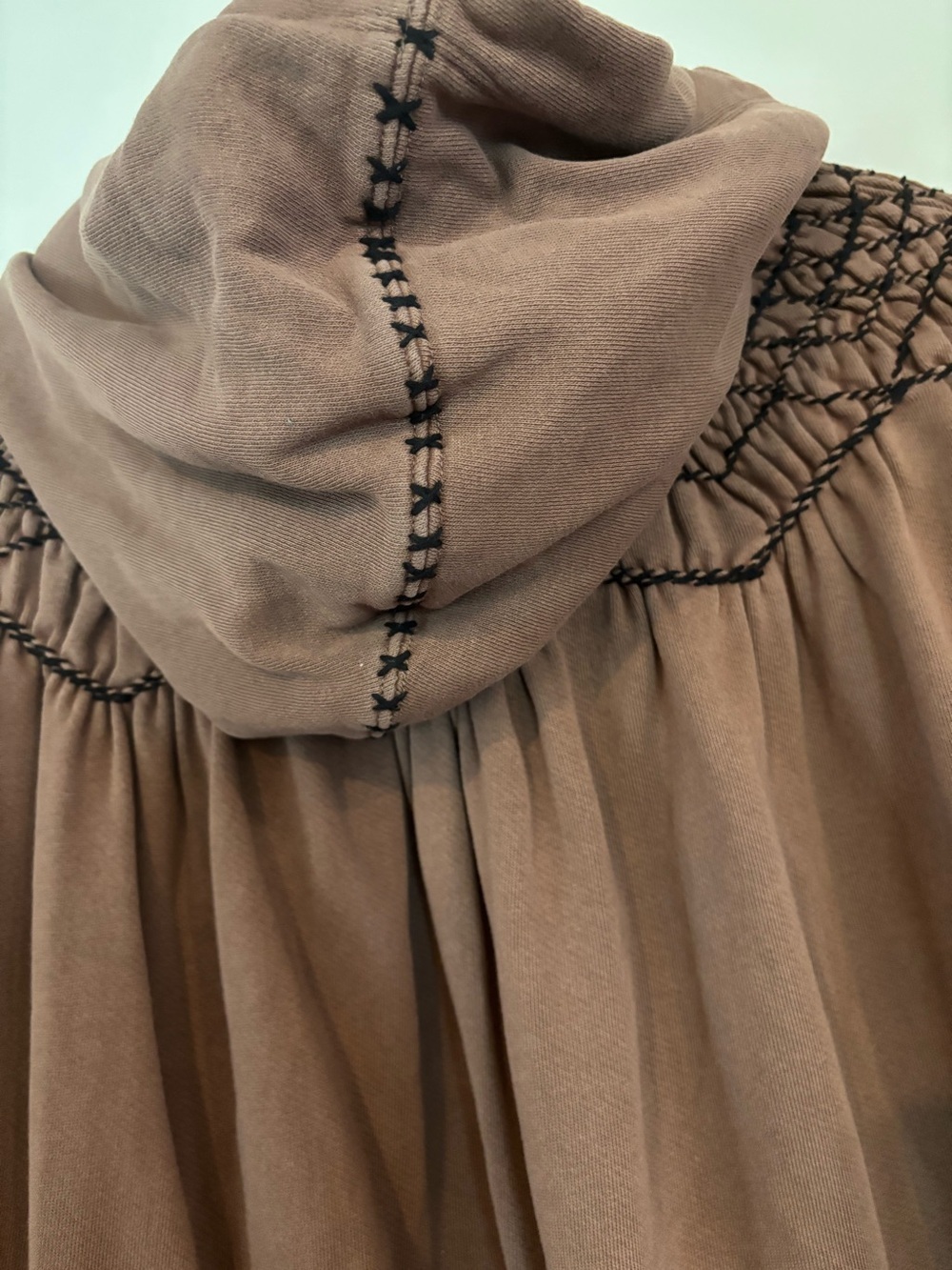 Free People Marty Smocked Hooded Dress/Tunic NWOT - Picture 13 of 13